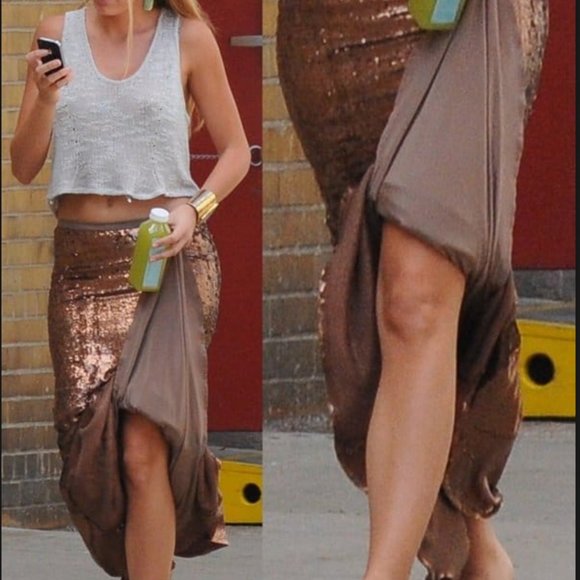 Haute Hippie Mermaid Maxi Skirt Size S - Picture 9 of 13